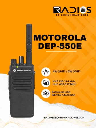 Radio de Comunicación Motorola DEP-550E